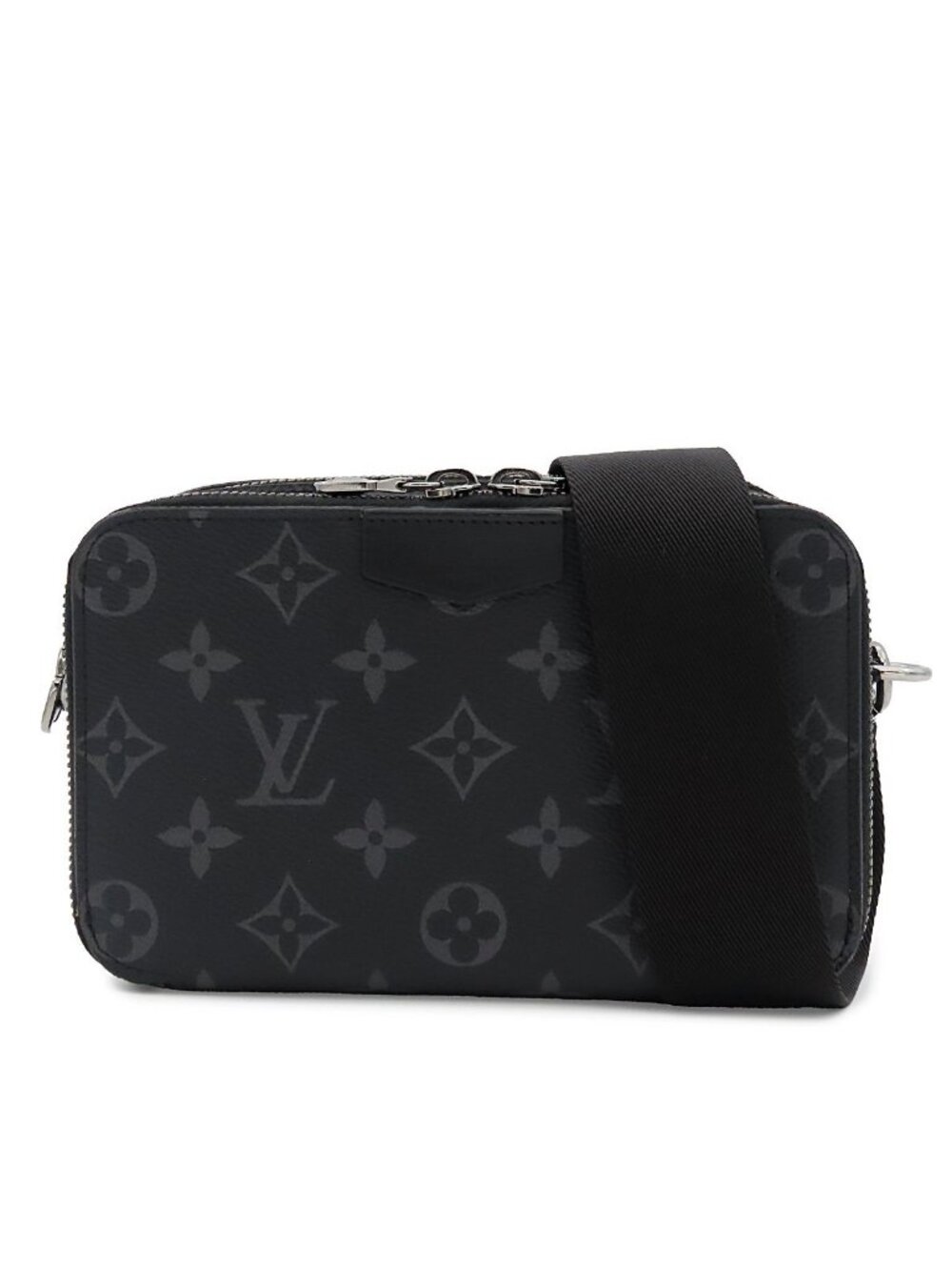 Louis Vuitton Alpha Wearable Wallet Black Monogram Eclipse Shoulder Bag